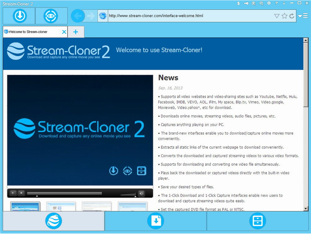 Click to view Stream-Cloner 1.40 screenshot